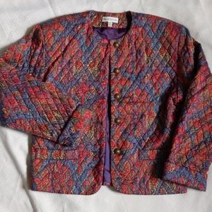 David Brooks Quilted Jacket Size 8